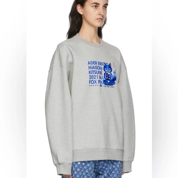 MAISON KITSUNE X ADER ERROR MEDITATION FOX SWEATSHIRT 